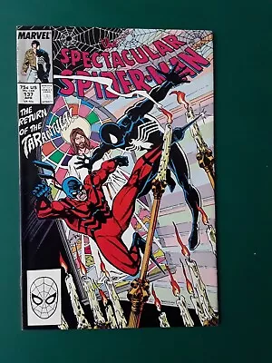 Buy Spectacular Spiderman 137 (2nd App Tombstone)  1988 • 3£
