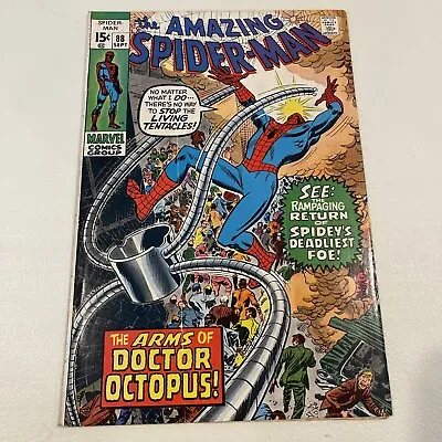 Buy Amazing Spider-Man 88 1970 Marvel Comics Doctor Octopus John Romita • 64.04£
