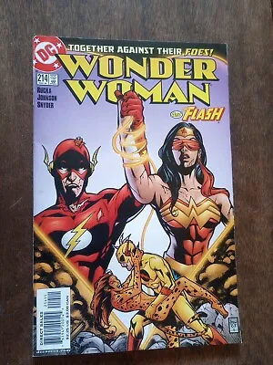 Buy Wonder Woman Vol 2 #214 With Flash Rucka Snyder 2005 Comic Book • 27.56£