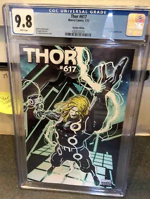 Buy Thor #617 Marvel 2011 Cgc 9.8 Peterson Variant Kid Loki Tron • 275.94£