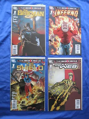 Buy Set Of 4 DC RED CIRCLE 2009 1-shots : The WEB; The SHIELD; The HANGMAN; INFERNO • 9.99£