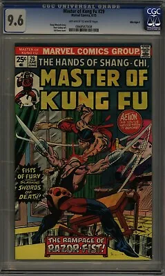 Buy Master Of Kung Fu 29 Cgc 9.6 1st Razor Fist Mile High 2 Pedigree  L1 • 1,103.70£