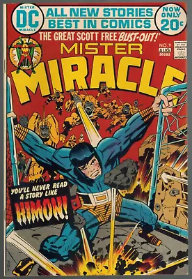 Buy Mister Miracle 9  Darkseid Appears!  W/ Big Barda!  Kirby 1972 VF-  DC Comic • 11.95£