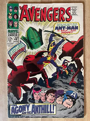 Buy THE AVENGERS #46 Fine 1967 Silver Age 1st Whirlwind Captain America Hawkeye Wasp • 15.80£