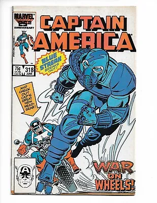 Buy Captain America #318 VF Marvel Comics 1986 Death Of Death Adder & Blue Streak • 4.74£