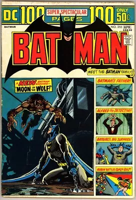 Buy Batman 255 Neal Adams Werewolf Dc 100-page Giant Batgirl Infantino Mooney Bin • 23.99£