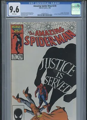 Buy Amazing Spider-Man #278 1986 CGC 9.6 • 44.19£