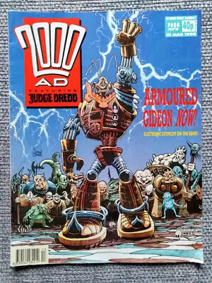 Buy 2000AD Comics Featuring Judge Dredd Armoured Gideon Now! Prog 672 • 9.35£