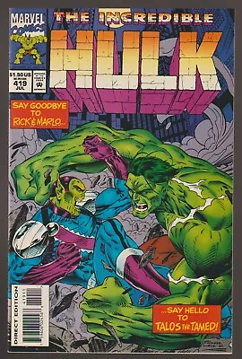 Buy 1994 Marvel Comics THE INCREDIBLE HULK #419 Comic Book • 2.44£