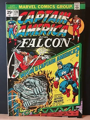Buy Captain America #178   VF-  Where Is Captain America ?  Bronze Age Comic • 8£