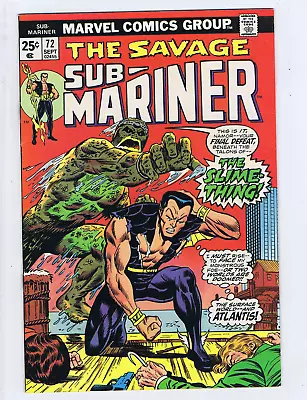 Buy Sub-Mariner #72 Marvel 1974 From The Void It Came... • 21.59£