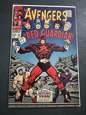 Buy 1967 Marvel Avengers #43 - 1st Appearance Of Red Guardian! Silver Age Key -FN/VF • 94.87£
