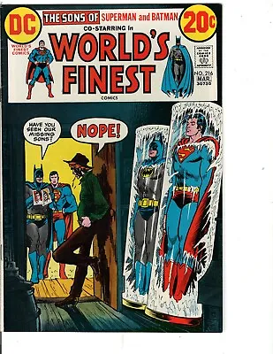 Buy The Sons Of Superman And Batman World's Finest DC Comics #216, Est. Grade 7.5 • 23.65£