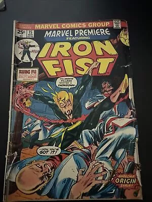 Buy Marvel Premiere 15 Iron Fist Key Issue With MVS • 84.20£