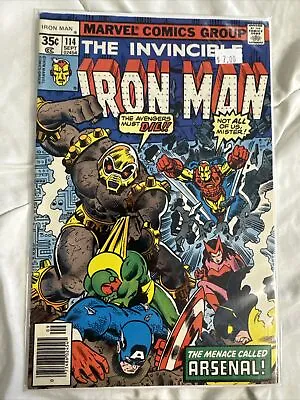 Buy Vintage Iron Man Comic Volume 1 Issue 114. Sep 1978 Excellent Condition • 10.72£