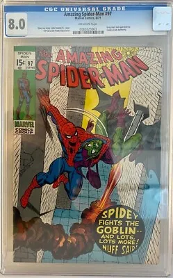 Buy Amazing Spider-Man #97 CGC 8.0 • 150£