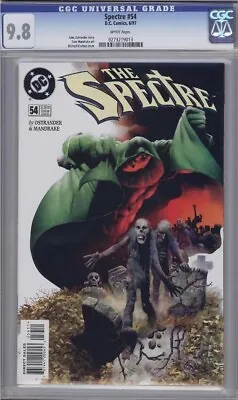 Buy Spectre #54 Cgc 9.8 Origin And First Appearance Of The New Mister Terrific • 517.83£