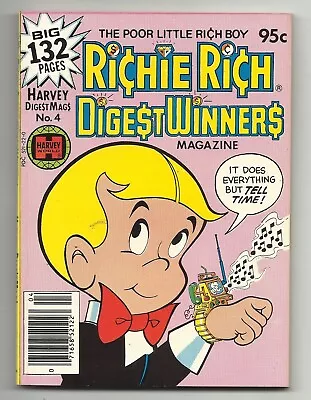 Buy Richie Rich Digest Winners #4 - Harvey File Copy - Bascomb - Little Dot  NM- 9.2 • 7.96£