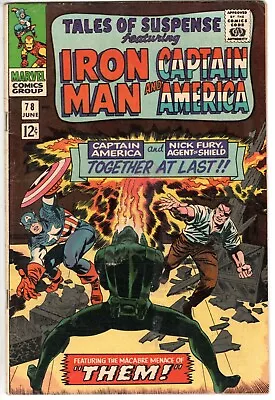 Buy Tales Of Suspense #78 Featuring Captain America & Iron Man, Fine Condition • 19.19£