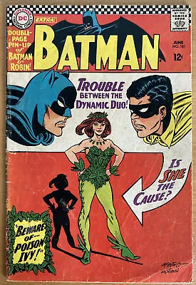 Buy Batman #181 June 1966 No Pin-up Poster 1st Poison Ivy App 1966 Hot Key 🔥🔑🔥 • 249.99£