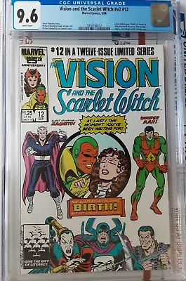 Buy Vision And The Scarlet Witch #12 CGC 9.6 Birth Of Tommy & Billy Maximoff MORE UP • 89.87£