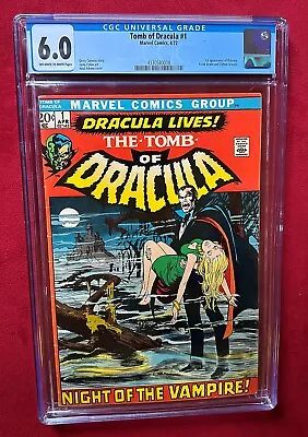 Buy Tomb Of Dracula #1 CGC 6.0 1st Dracula Neal Adams MCU Horror BRONZE AGE 1972 • 276.75£