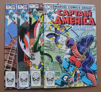 Buy 1983 Marvel Comics Captain America #'s 282 283 284 285 ~ 4 Book Run Lot ~ VF A • 19.87£