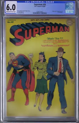 Buy Superman #30 DC Pub.1944 1st Appearance & Origin Of Mr. Mxyztplk ,CGC 6.0 (FINE) • 2,814.98£