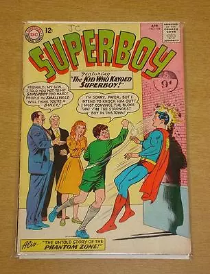 Buy Superboy #104 Vg+ (4.5) Dc Comics April 1963 Phantom Zone Origin • 14.99£