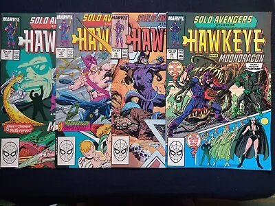 Buy Marvel: Solo Avengers, Hawkeye X 4 Issues  17,18,19,20, (1989) Good Condition. • 18£