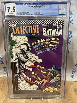 Buy 1967 Detective Comics 365 CGC 7.5  Joker Cover. Batman Robin.l Graded Off White • 184.98£