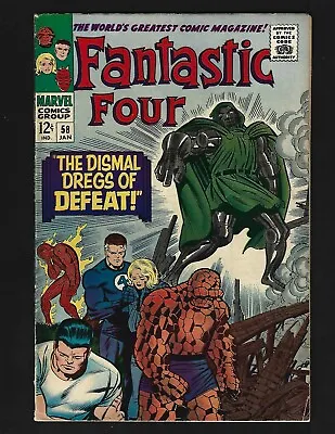 Buy Fantastic Four #58 FN Kirby Doctor Doom Silver Surfer Wyatt Wingfoot Lockjaw • 46.72£