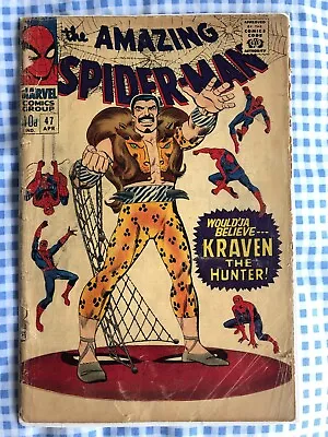 Buy Amazing Spider-Man 47 (1967) Kraven The Hunter App • 19.99£