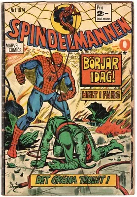 Buy AMAZING SPIDER-MAN #39-40 Sweden 1974 Spindlemen 1 Low Grade John Romita Sr. • 24.03£