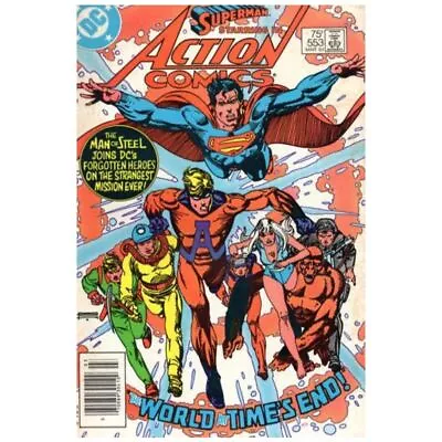 Buy Action Comics (1938 Series) #553 Newsstand In NM Minus Condition. DC Comics [q{ • 8.50£