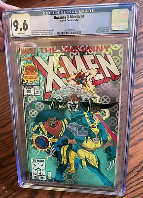Buy Uncanny X-Men #300 (Marvel Comics 5/93) CGC 9.6 WHITE Pages Anniversary Foil Ed • 51.35£