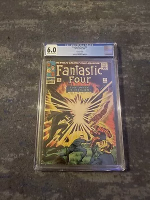 Buy CGC Graded 6.0 Marvel Comics Fantastic Four #53 2nd App Black Panther 1966 • 195£