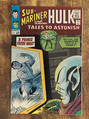 Buy Tales To Astonish #72 - STUNNING HIGH GRADE - Hulk | Sub-Mariner - Marvel Comics • 14.81£
