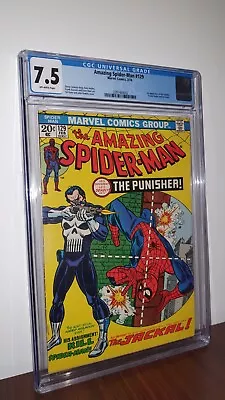 Buy Amazing Spider-man 129 7.5 CGC Off-white Pages 1st Appearance Of Punisher 1974 • 1,400£