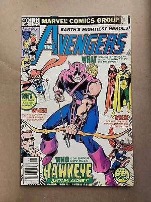 Buy Avengers #189 Newsstand Iconic Hawkeye Cover By John Byrne 1979. J9 • 7.71£
