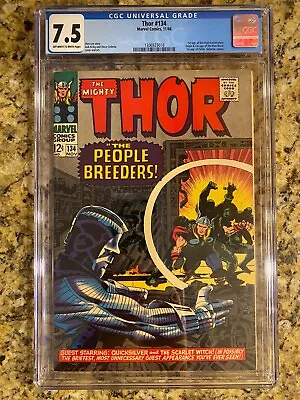 Buy Thor #134 Cgc 7.5 Vf- / 1st High Evolutionary Fafnir Man-beast / Marvel Comic • 280.20£