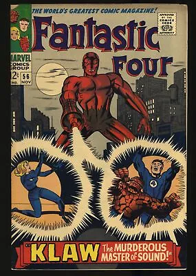 Buy Fantastic Four #56 FN+ 6.5 Murderous Master! Dr. Doom Appearance!  Marvel 1966 • 44.27£