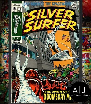 Buy Silver Surfer #13 FN- 5.5 1970 Marvel Stan Lee John Buscema • 29.11£