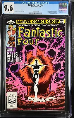 Buy Fantastic Four #244 - Marvel Comics 1982 CGC 9.6 Frankie Raye Becomes Nova. Aven • 95.71£