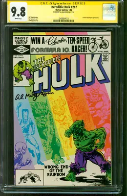 Buy Incredible Hulk 267 CGC 9.8 SS Milgrom Rainbow Rogues 1/1982 • 236.61£