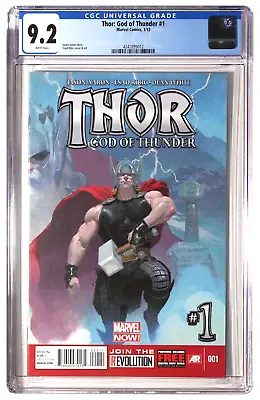 Buy Thor: God Of Thunder #1 CGC NM- 9.2 White Pages 4241899012 • 27.88£