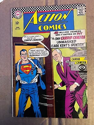 Buy ACTION COMICS #345  1939/1967 DC Comics VF- Cover Art Curt Swann • 19.76£