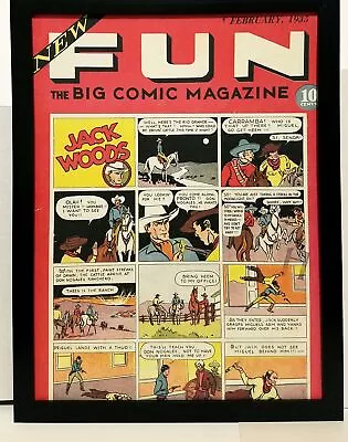 Buy New Fun #1 By Lyman Anderson 9x12 FRAMED Vintage 1935 DC Comics Art Print Poster • 28.33£