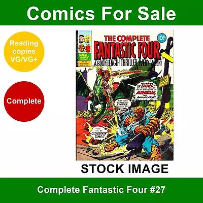 Buy Complete Fantastic Four #27 Comic - VG/VG+ 29 Mar 1978 - Marvel UK • 2.75£