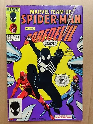 Buy MARVEL TEAM-UP 141 FN Midgrade Spider-Man New Black Costume Marvel Comics 1984 • 44.24£